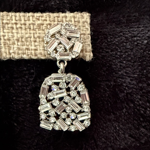 Park Lane Silver Crystal Cluster Drop Earrings - Picture 3 of 4